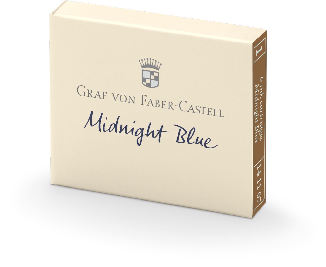 Graf-von-Faber-Castell - 6 ink cartridges, Midnight Blue