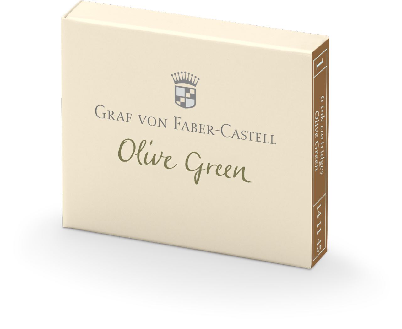Graf-von-Faber-Castell - 6 ink cartridges, Olive Green