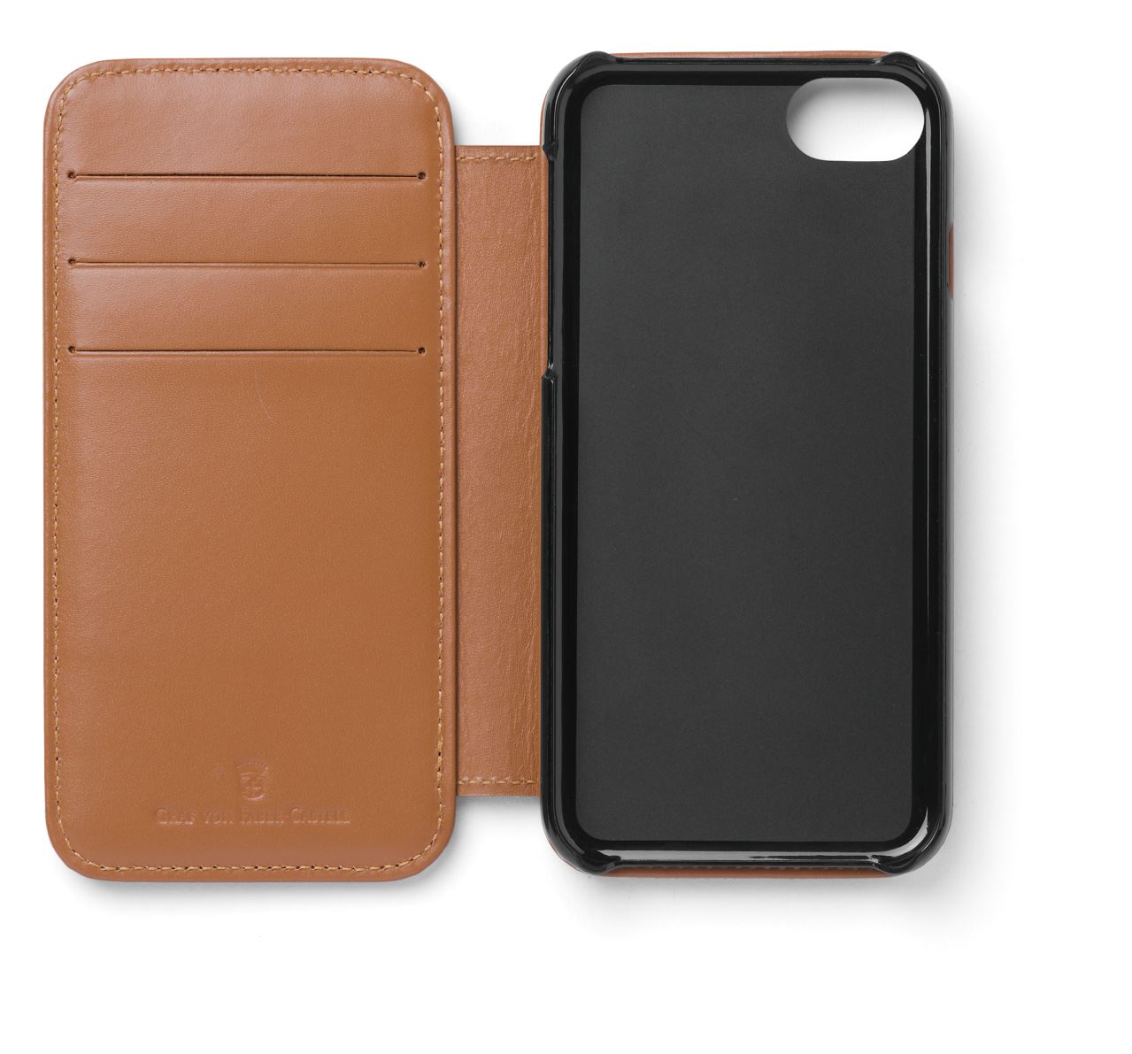 Graf-von-Faber-Castell - Smartphone cover for iPhone 8 Epsom, cognac